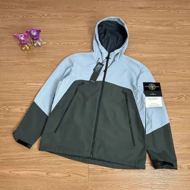 Stone Island Hooded Jacket Color-Block