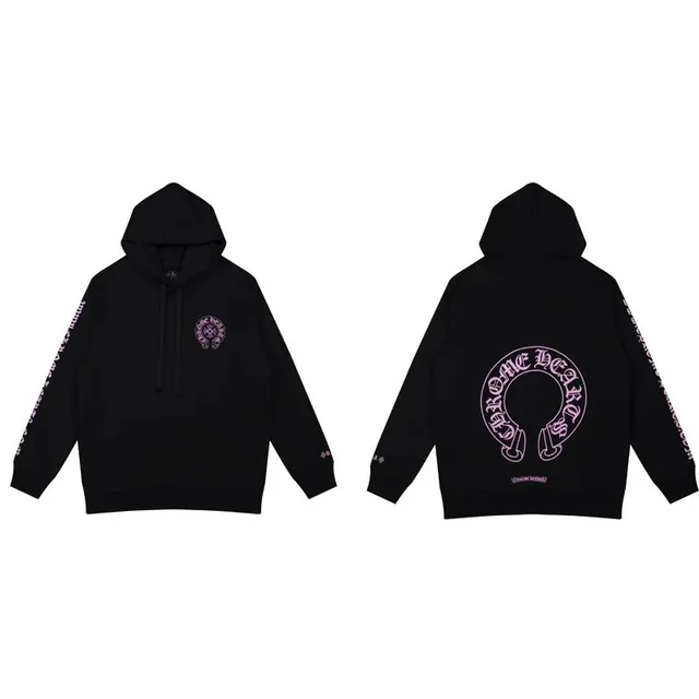 Chrome Hearts Hoodie Purple Logo Print