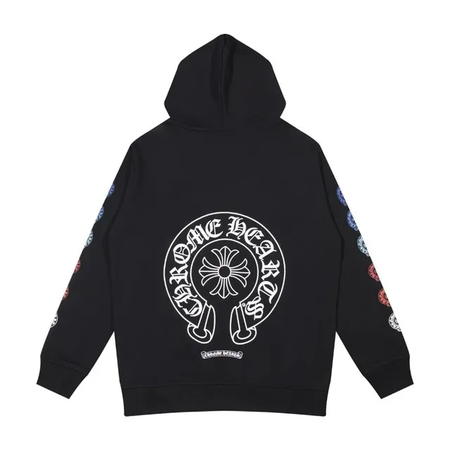 Chrome Hearts Hooded Sweatshirt Cross Logo Print