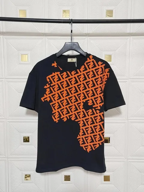 Fendi Logo Print T-Shirt FF Monogram