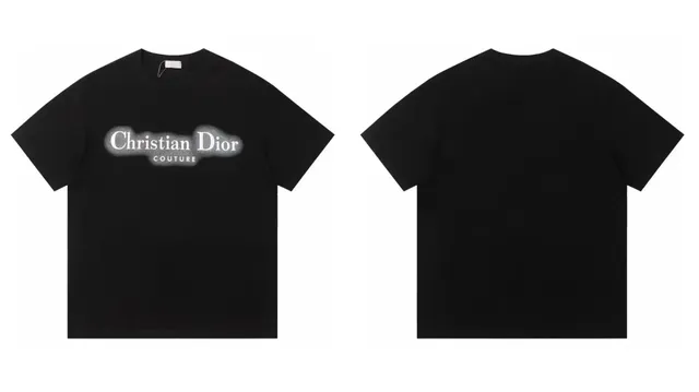 Dior Couture Logo Tee Spray-Paint Graphic