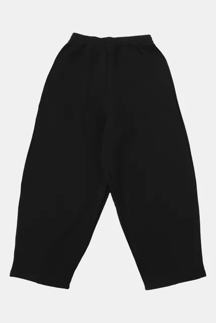 Black straight sweatpants fabric washing/V2