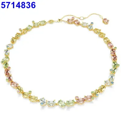 Green pink dopamine necklace