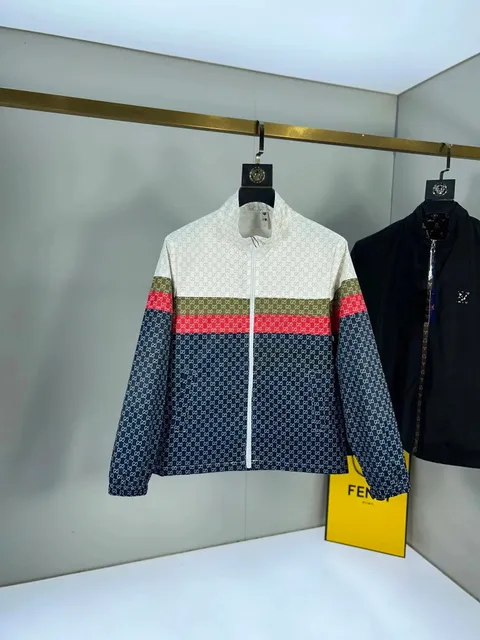 Gucci GG Print Track Jacket Colorblock