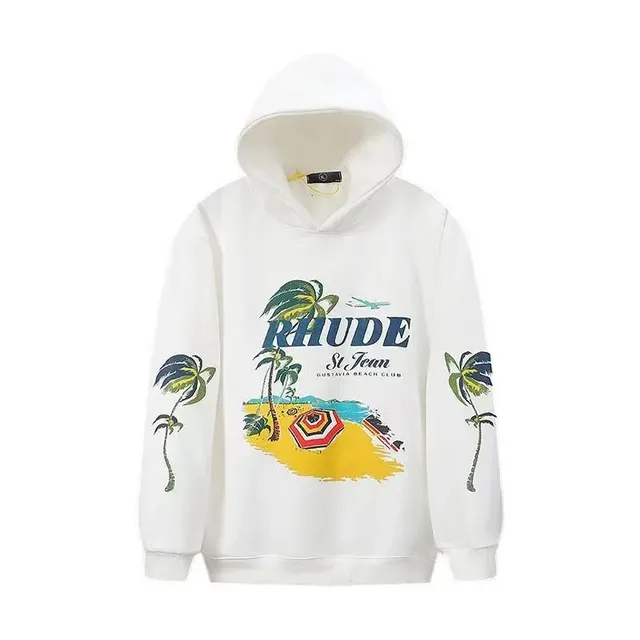Rhude Hoodie St Jean Beach Club Print