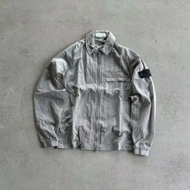 Stone Island Goggle Jacket Crumpled Nylon