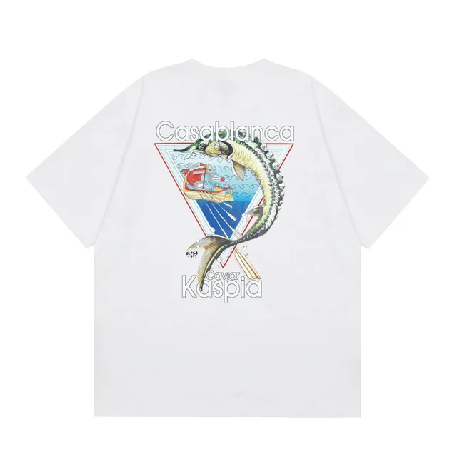 Graphic Tee Casablanca Caviar Kaspia Print