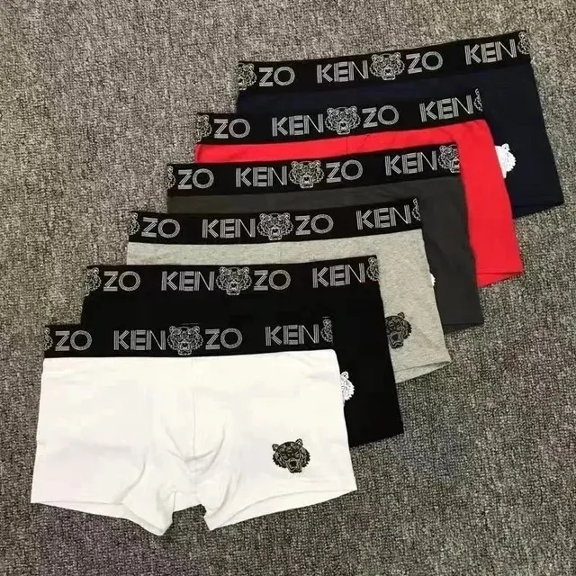 Kenzo Boxer Briefs Tiger Logo Waistband