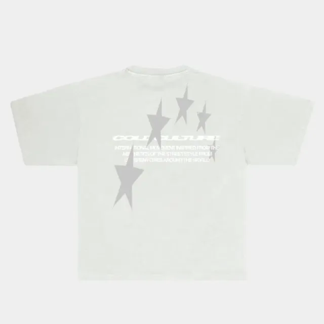 Corteiz Star Graphic Tee Washed White
