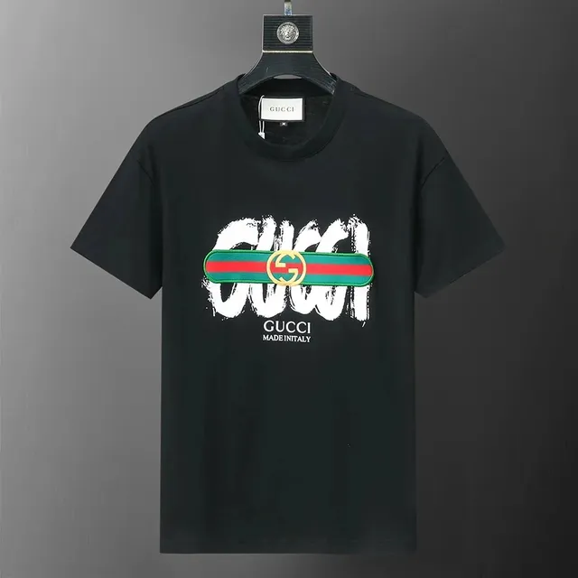 Gucci Graphic T-Shirt GG Web Logo Print