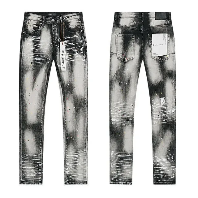 Broken Planet Distressed Jeans Paint-Splatter Wash