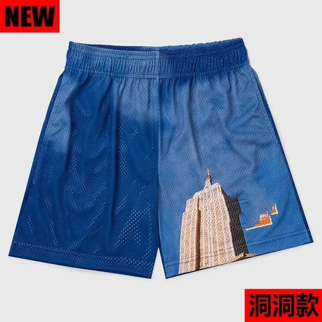 Mesh Shorts Empire State Building Print