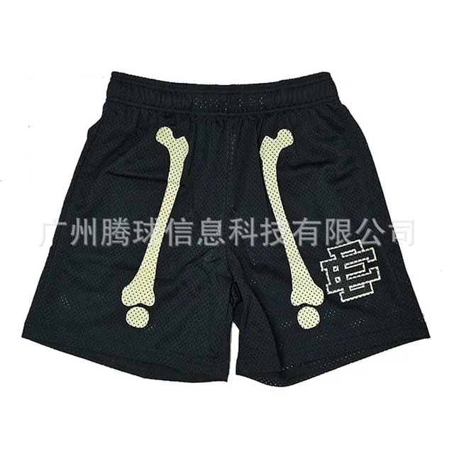 Mesh Shorts Bone Print