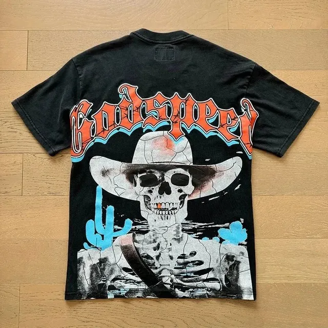 Godspeed Graphic Tee Skull Cowboy