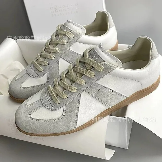 Maison Margiela Replica Sneaker White Grey Suede