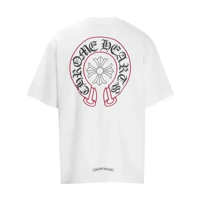 Chrome Hearts Graphic Tee Cross Logo Print