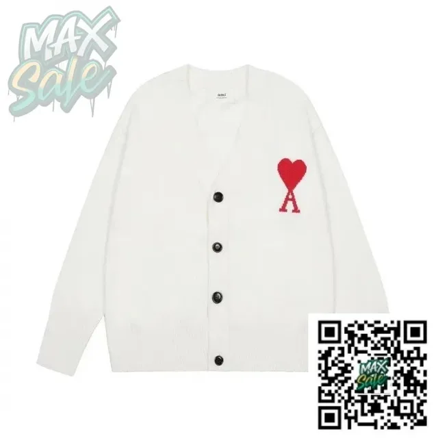 AMI Paris Cardigan Heart Logo