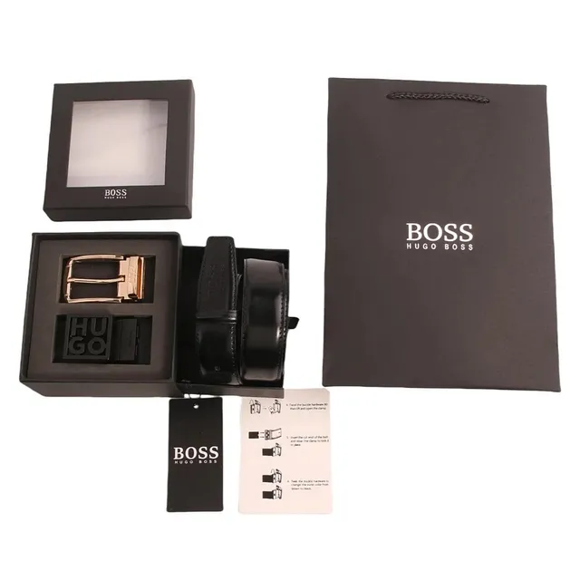 Hugo Boss Reversible Belt Gold/Black