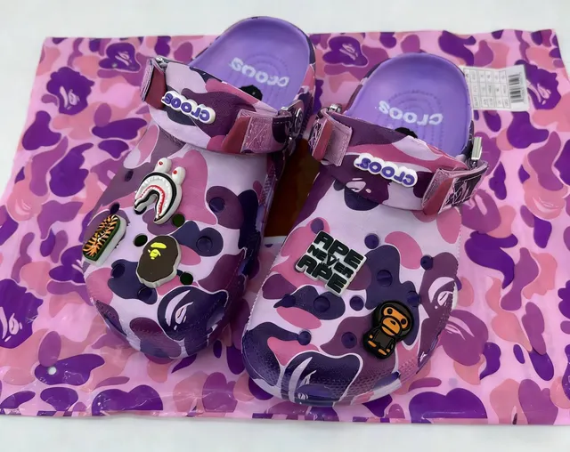 Crocs × BAPE Classic Clog A BATHING APE Camo