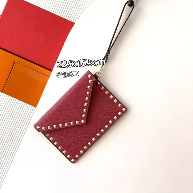Valentino Rockstud Envelope Clutch Studded Leather