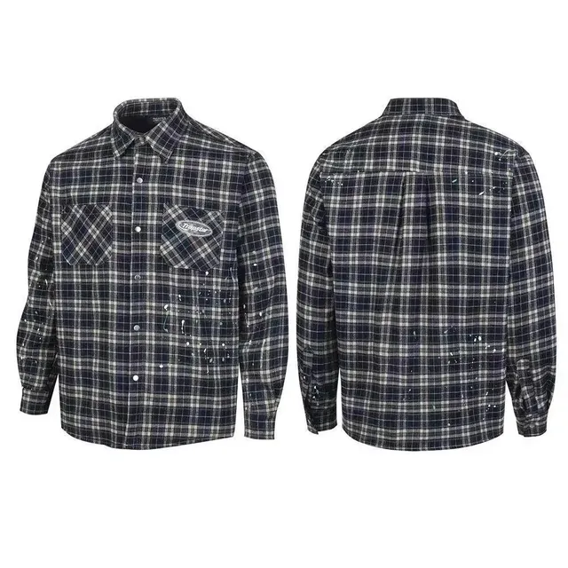 Trapstar Paint Splatter Flannel Shirt