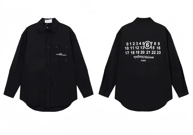 Maison Margiela Numbered Shirt White Print