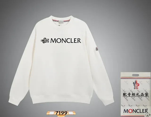 Moncler Crewneck Sweatshirt Logo Print