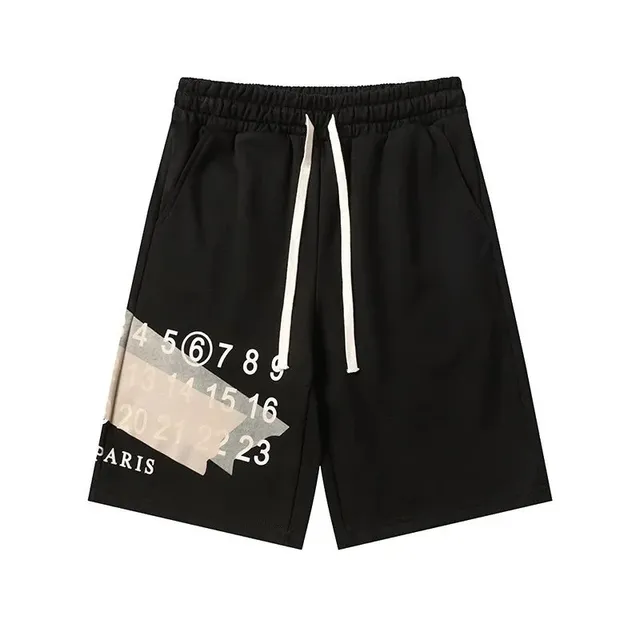 Maison Margiela Printed Shorts Tape Number Print