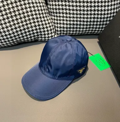 Prada Baseball Cap Nylon with Logo Patch