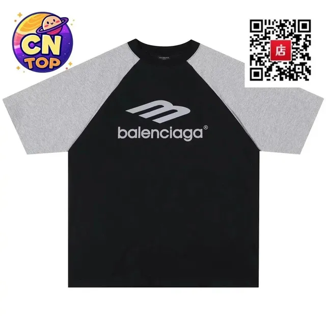 Balenciaga Raglan T-Shirt Logo Print
