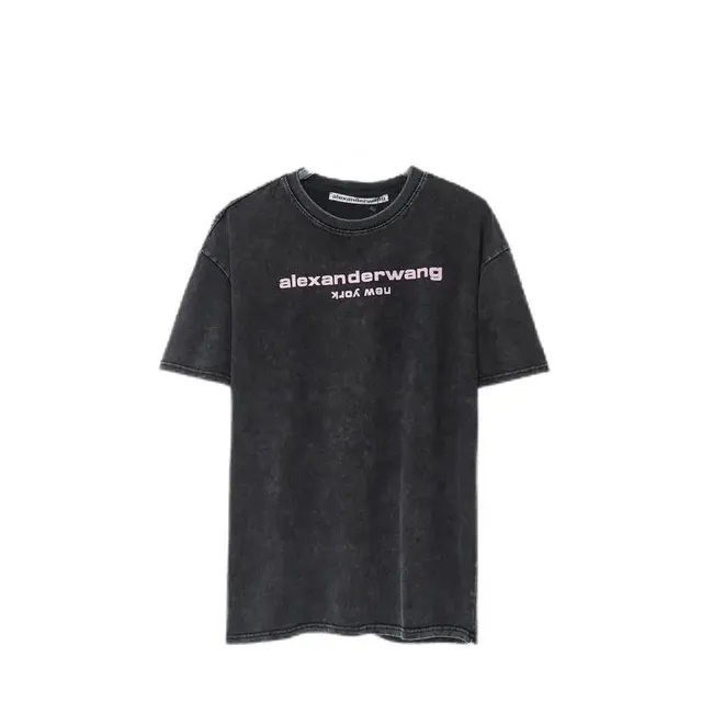 Alexander Wang Logo Tee Acid Wash