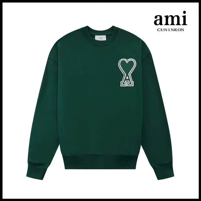AMI Paris Crewneck Sweatshirt Heart Logo