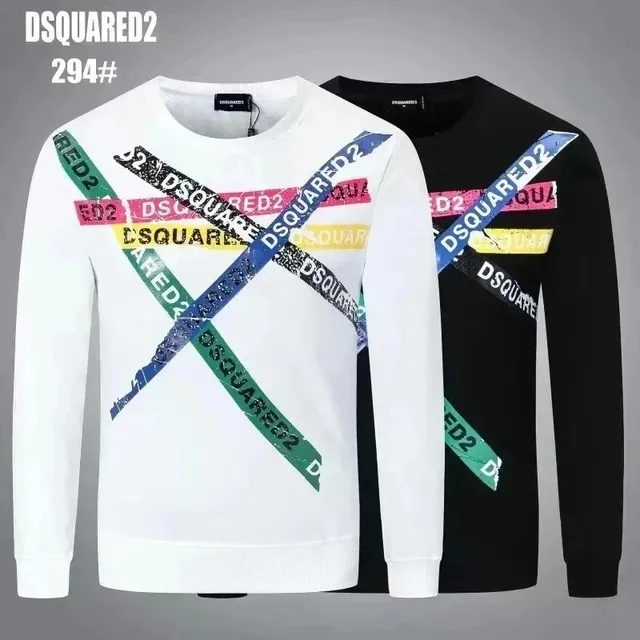 Dsquared2 Crewneck Sweatshirt Multi-Logo Tape Print