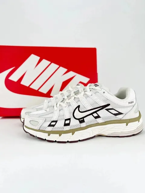 Nike P-6000 White Olive