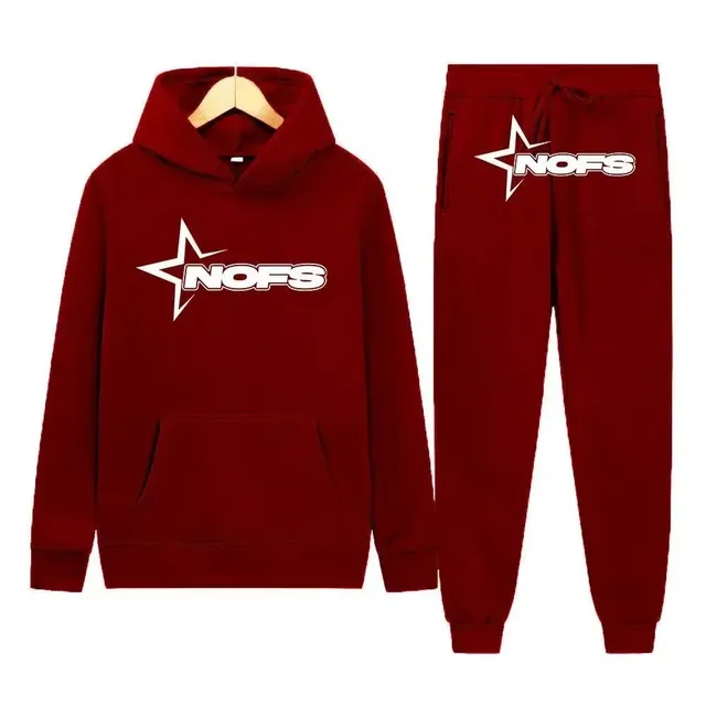 Corteiz Hoodie and Joggers Set Star Logo