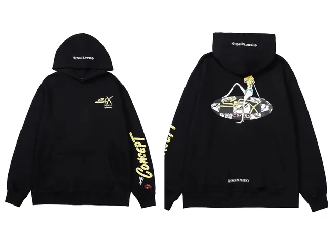 Chrome Hearts Hoodie Sex Records Graphic