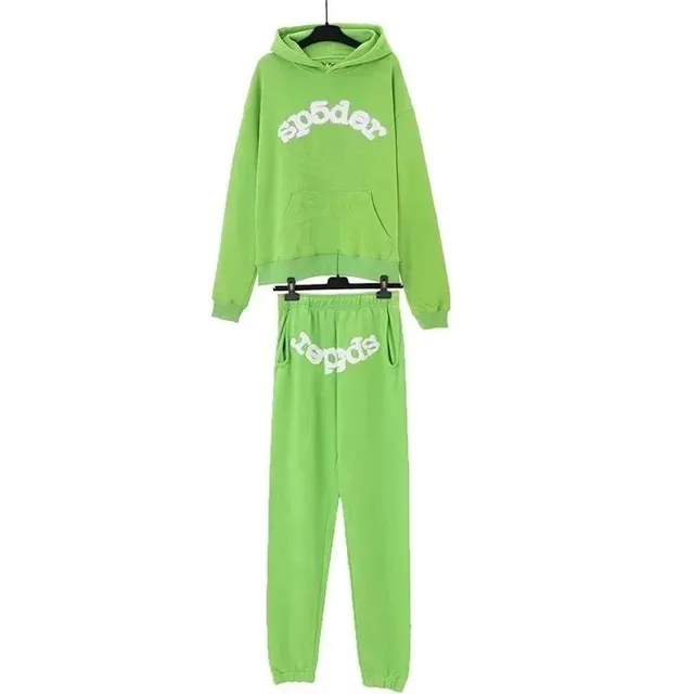 Sp5der Hoodie and Joggers Set Spider Logo