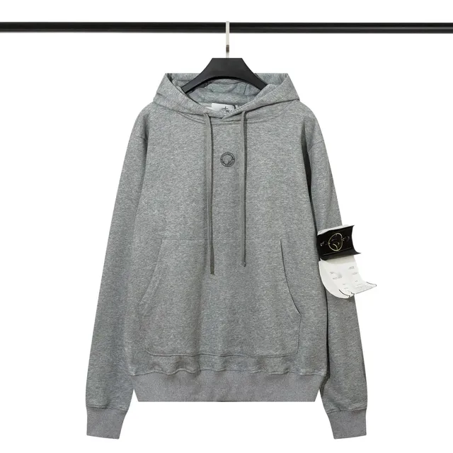 Stone Island Hooded Sweatshirt Melange Grey