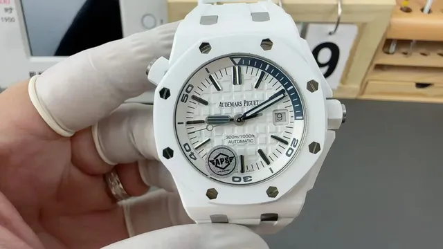 Audemars Piguet Royal Oak Offshore White Ceramic with Navy Bezel