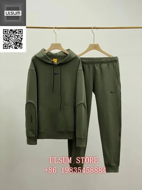 Nike × NOCTA Hoodie and Joggers Set Olive Green