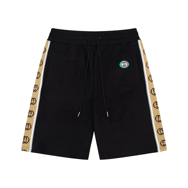 Gucci Logo-Striped Shorts GG Web Side Stripe