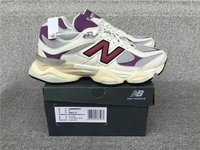 New Balance 9060 White Purple Beige