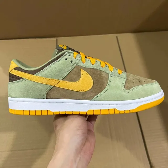 Nike Dunk Low Olive and Yellow