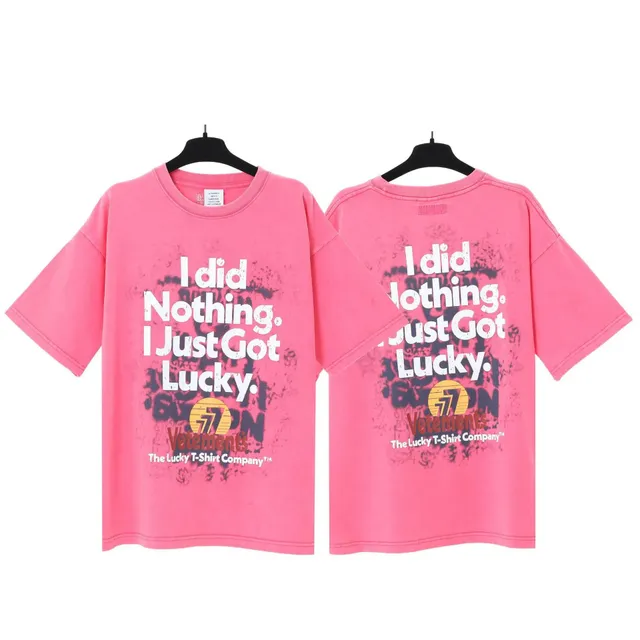 Vetements Lucky T-Shirt I Did Nothing I Just Got Lucky