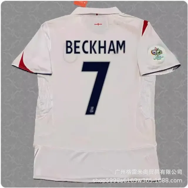 England National Team England Home Jersey Beckham #7