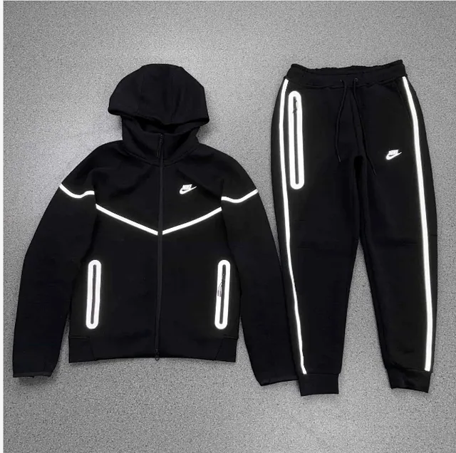 Nike Tech Fleece Hoodie and Joggers Reflective