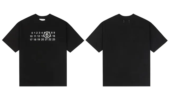 Maison Margiela Number 6 Tee Numeric Print