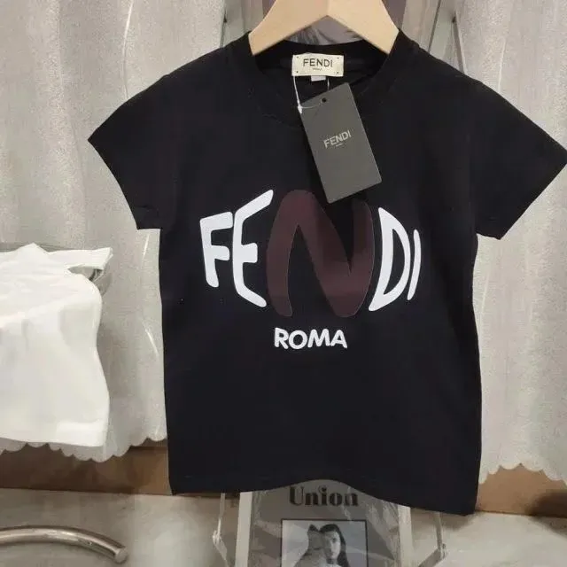 Fendi Logo Tee Roma Print