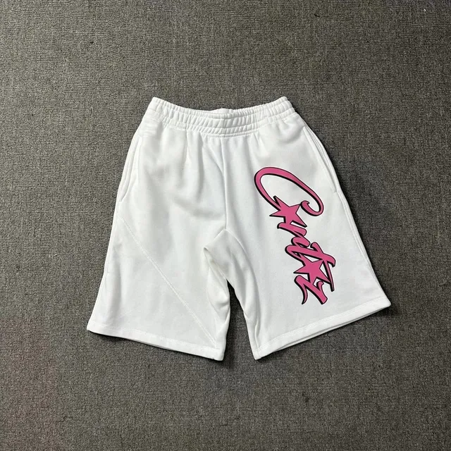 Corteiz Logo Shorts Pink Script