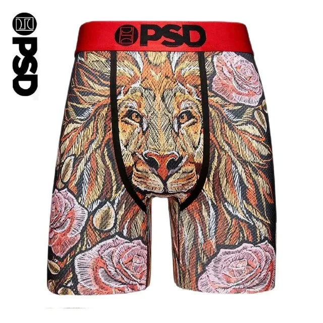 PSD Boxer Brief Lion and Roses Print
